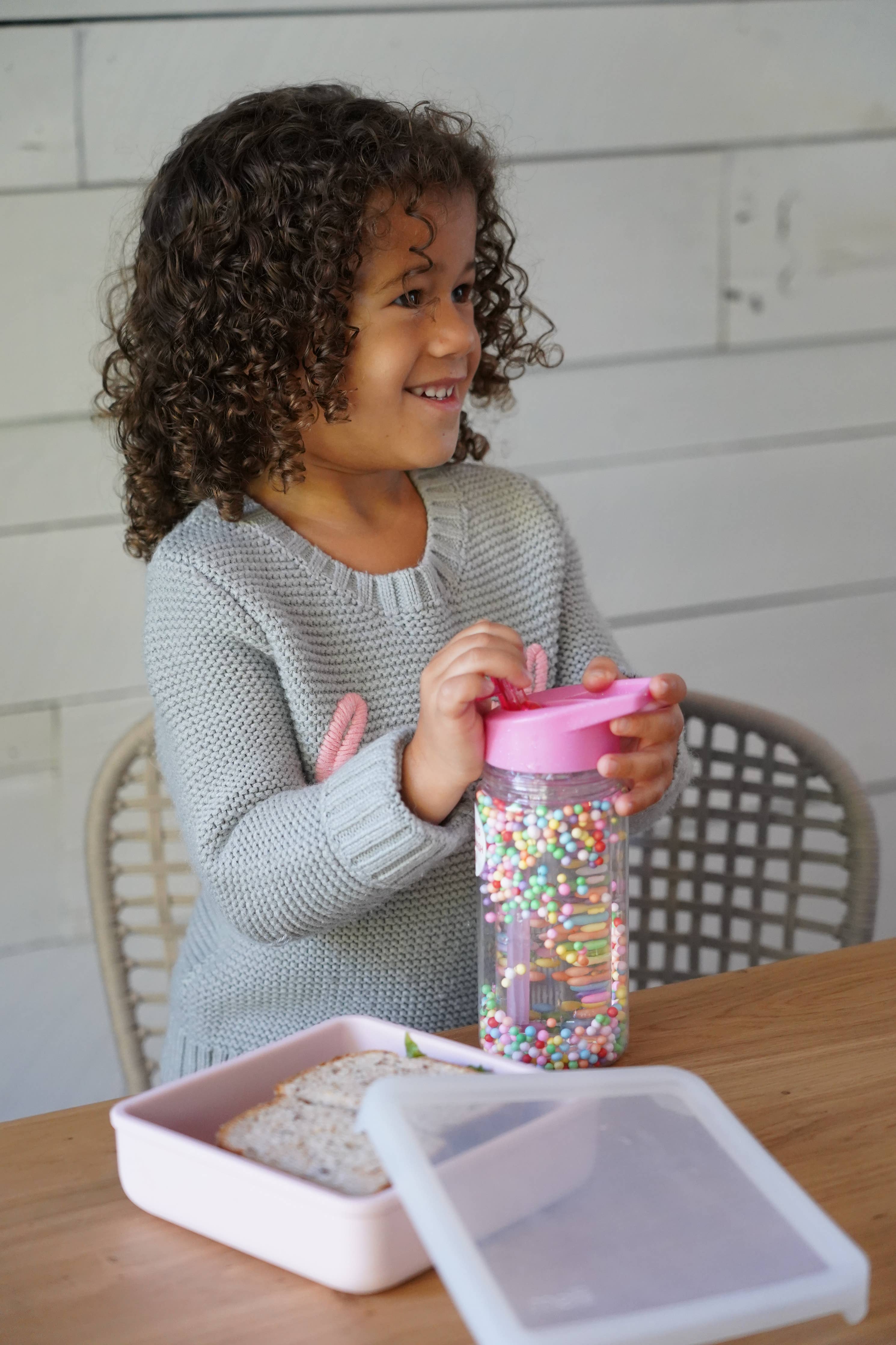 melii - 100% Silicone Sandwich Container: Pink