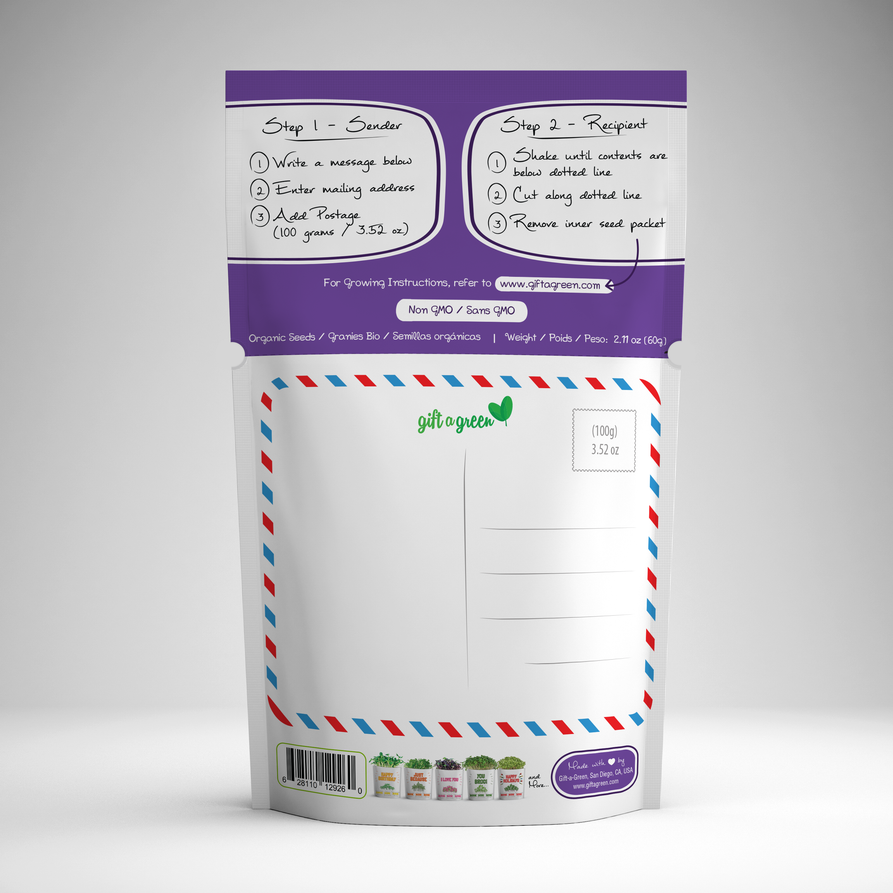 giftagreen - It's Your B'eet Day Greeting Card Pouch