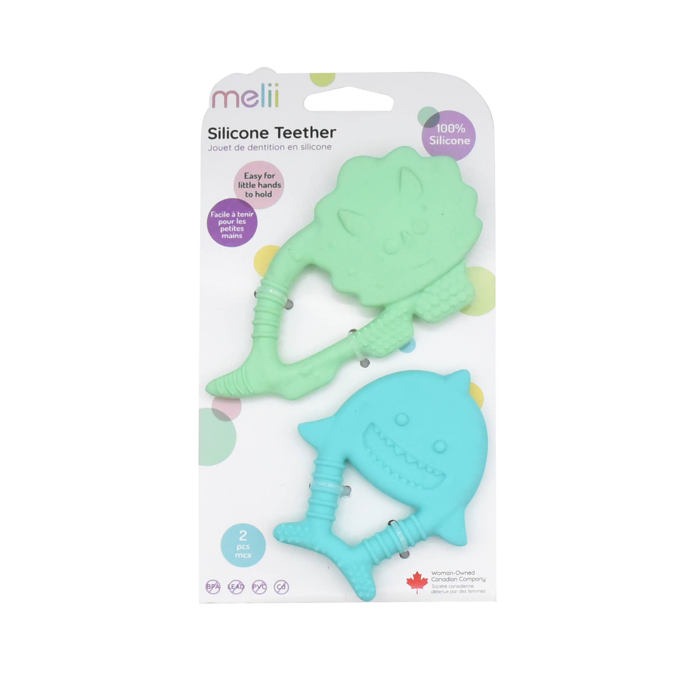 melii - Silicone Teethers: Purple