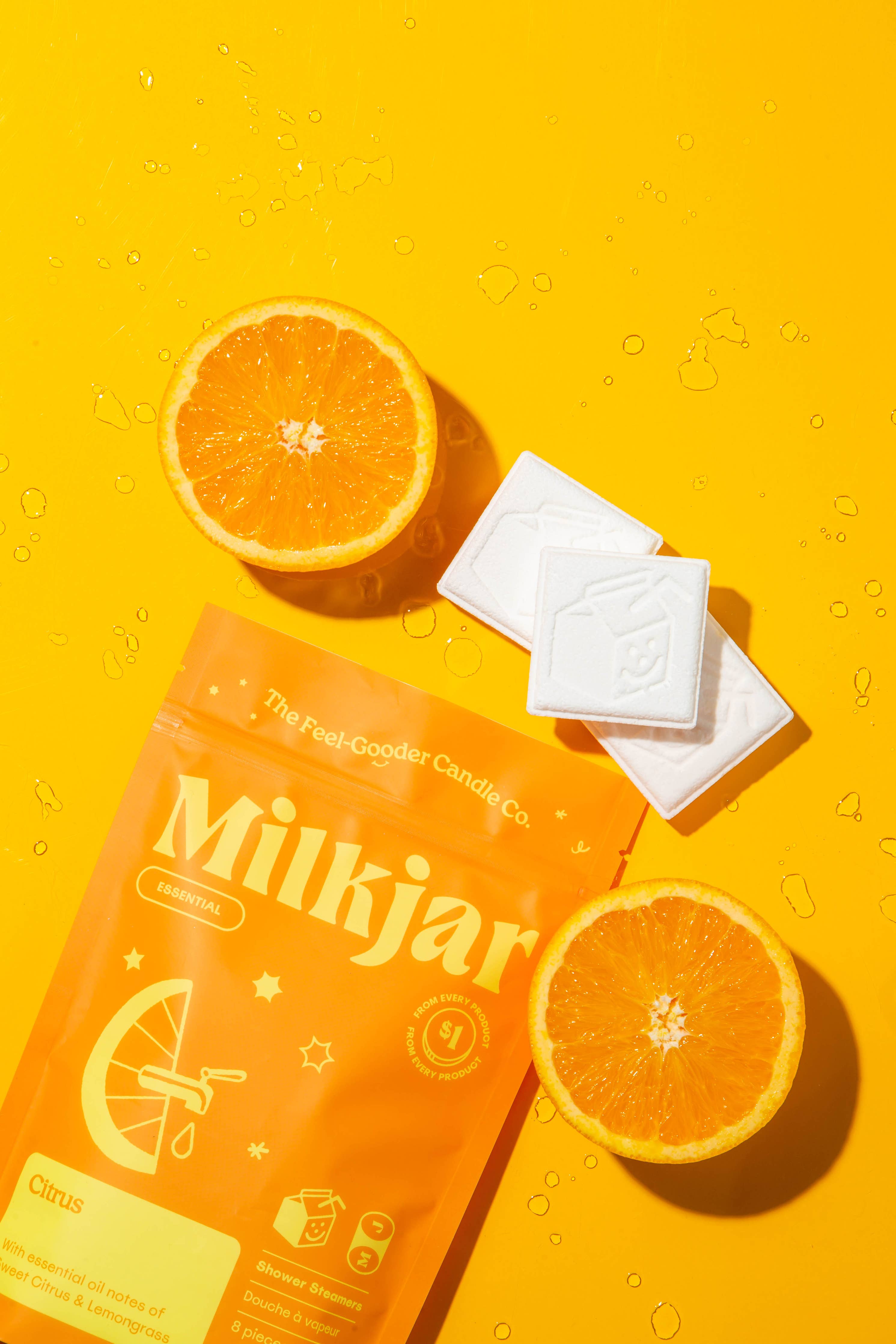 Milk Jar Candle Co. - Citrus Essential Oil Shower Steamers
