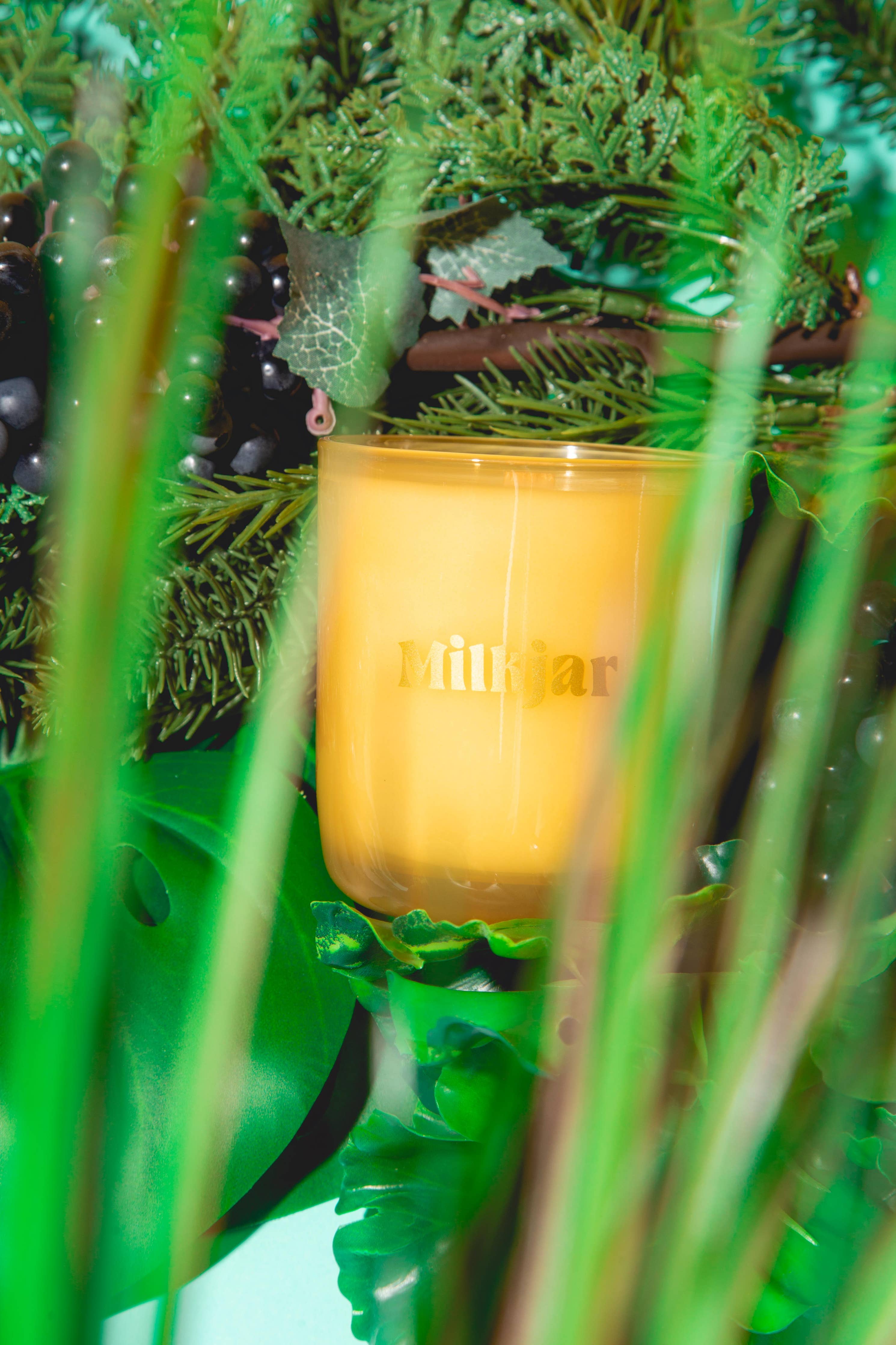 Milk Jar Candle Co. - Garden State - Cedar & Cassis Coconut Soy 8oz Candle