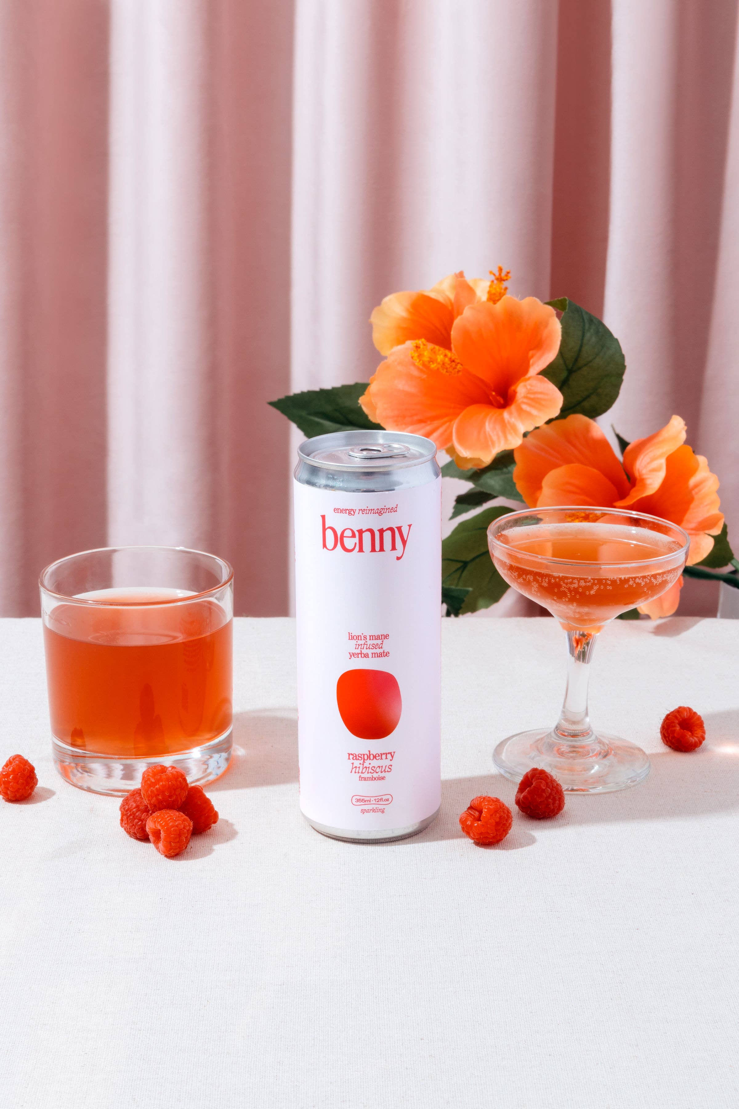Benny - Raspberry Hibiscus Yerba Mate Energy Drink