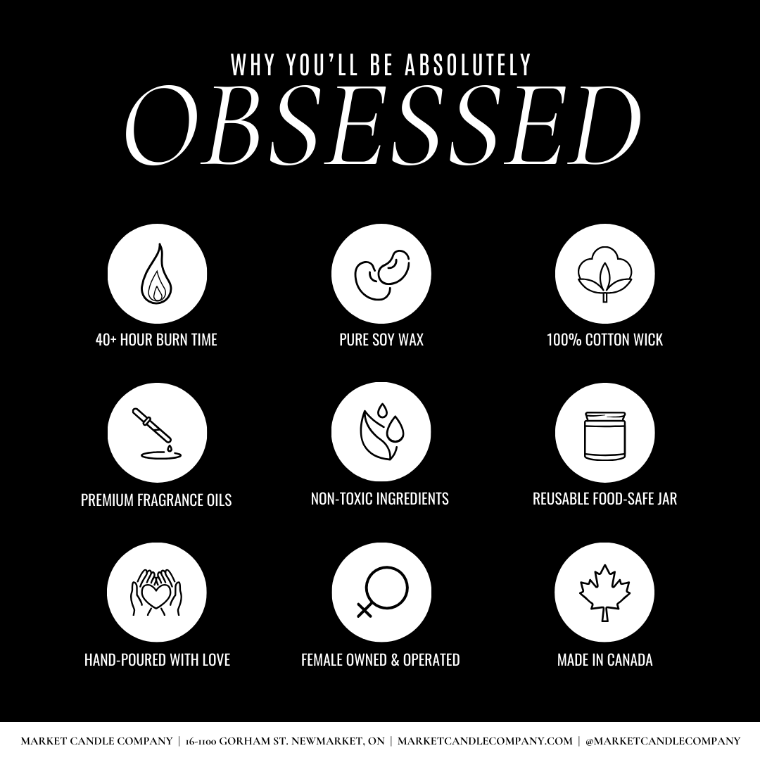 Market Candle Company - CHALET SOY CANDLE- WHOLESALE: 8 oz Single Wick