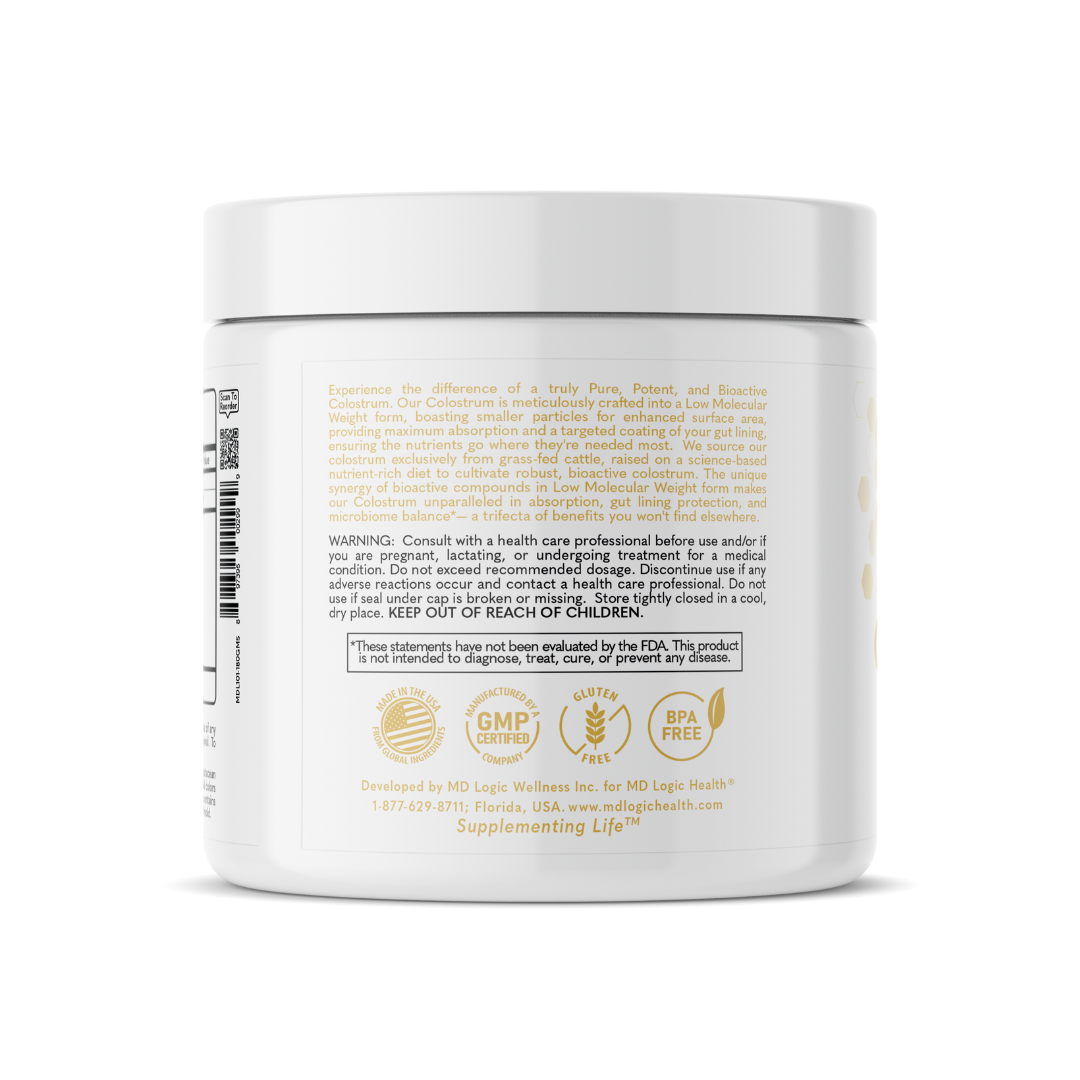 MD Logic Health - Colostrum: 60 Servings - 1 Jar