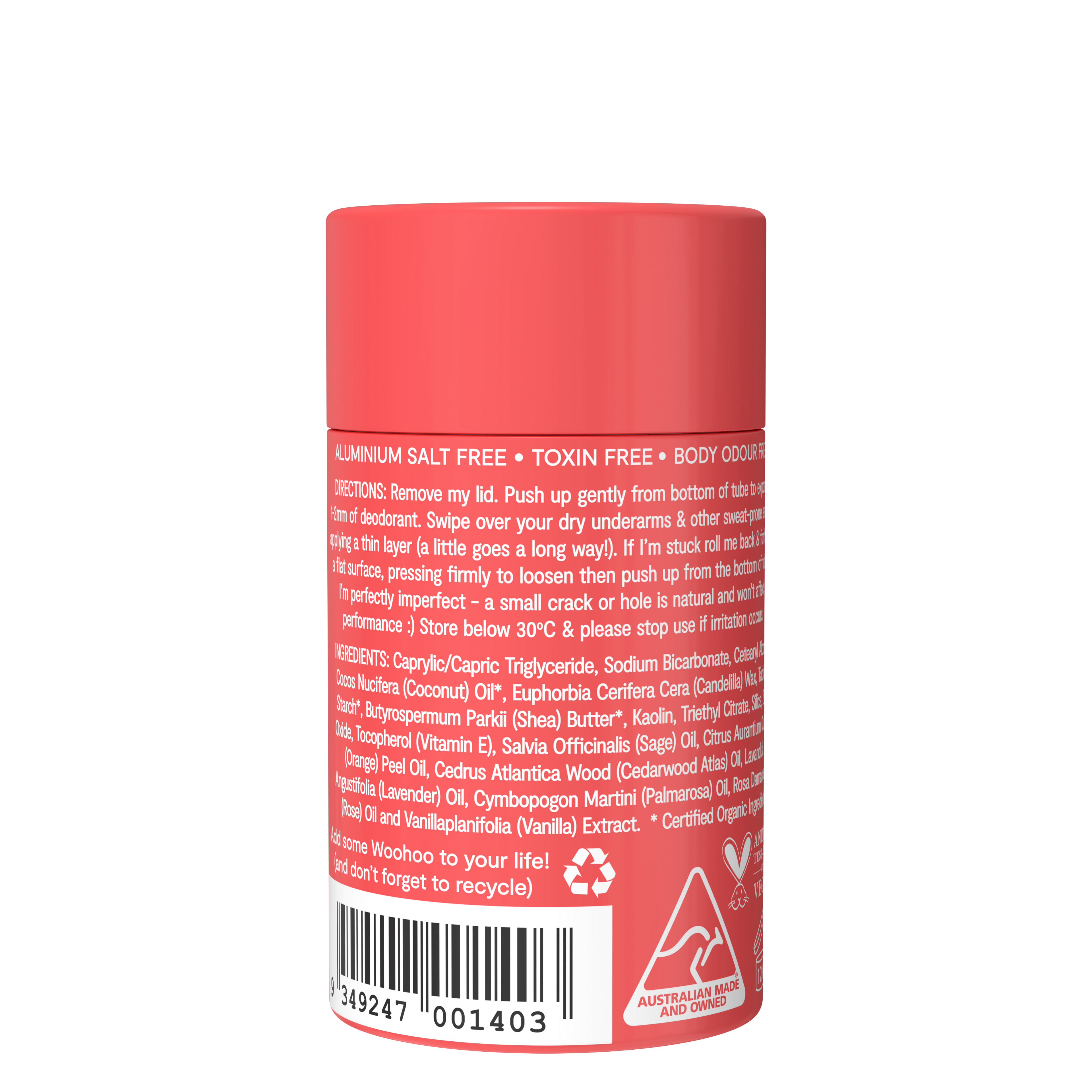 Woohoo Body - Woohoo Deodorant & Anti-Chafe Stick (Urban) 60g