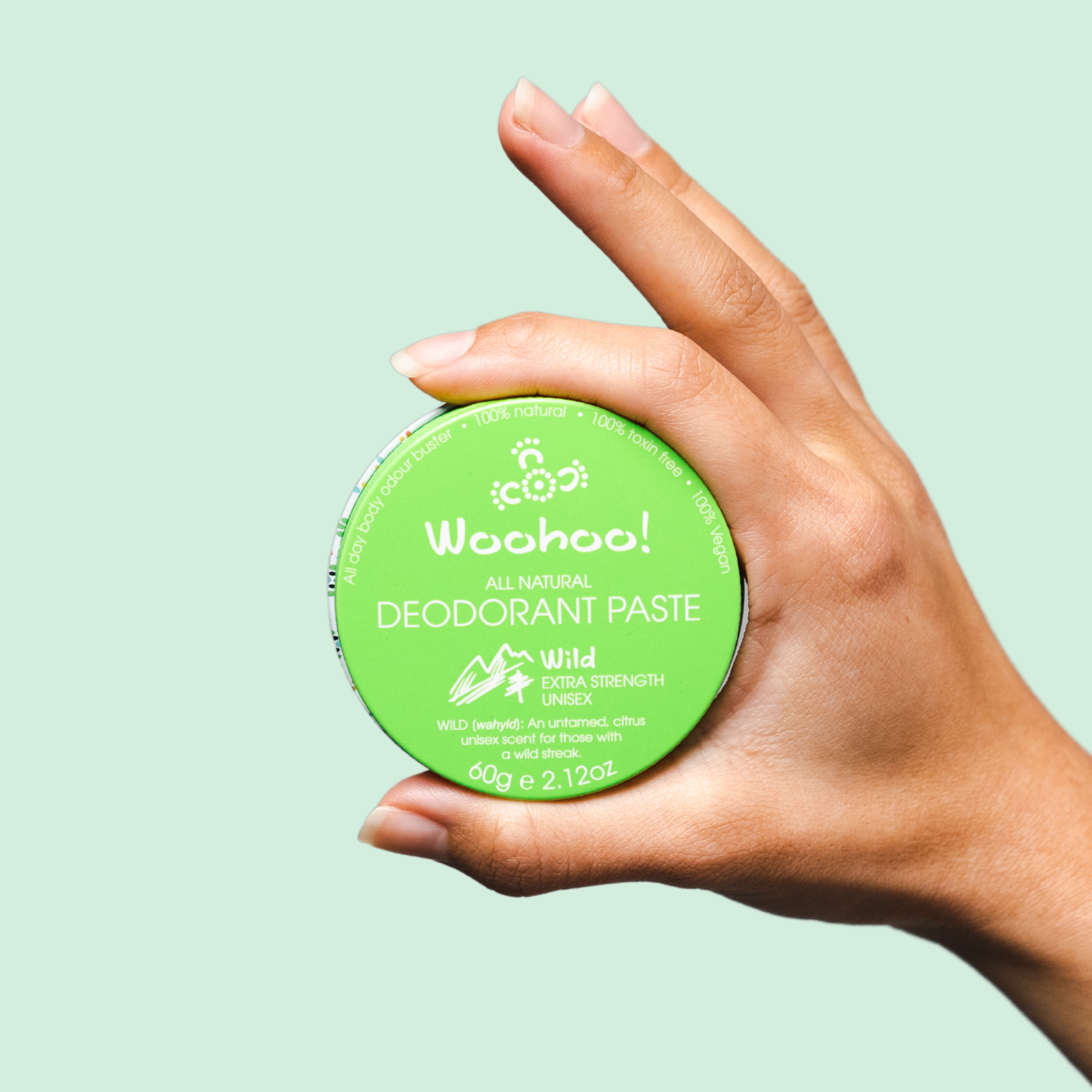 Woohoo Body - Woohoo All Natural Deodorant Paste (Wild) 60g
