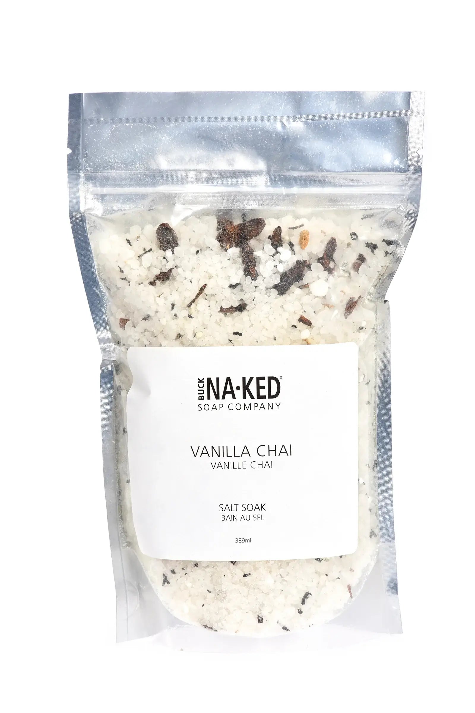 Buck Naked Soap Company - Vanilla Chai Salt Soak - 472 ml/16 floz