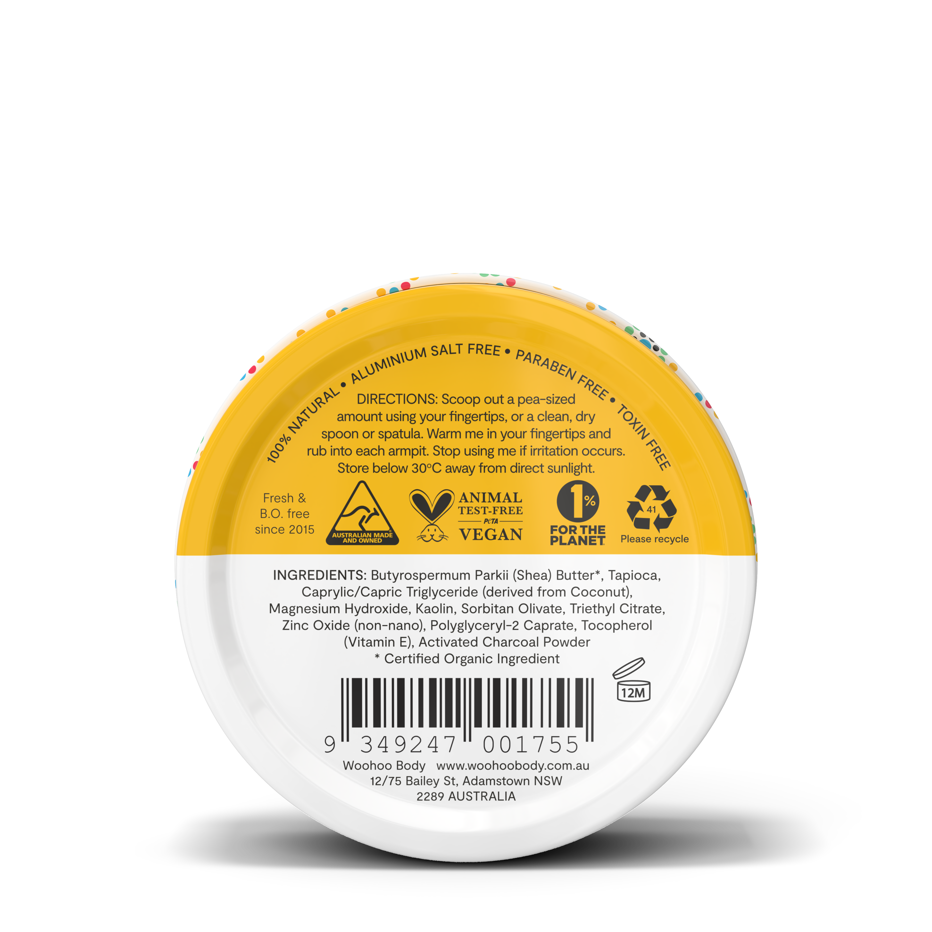 Woohoo Body - Woohoo All Natural Deodorant Paste (Mellow) 60g