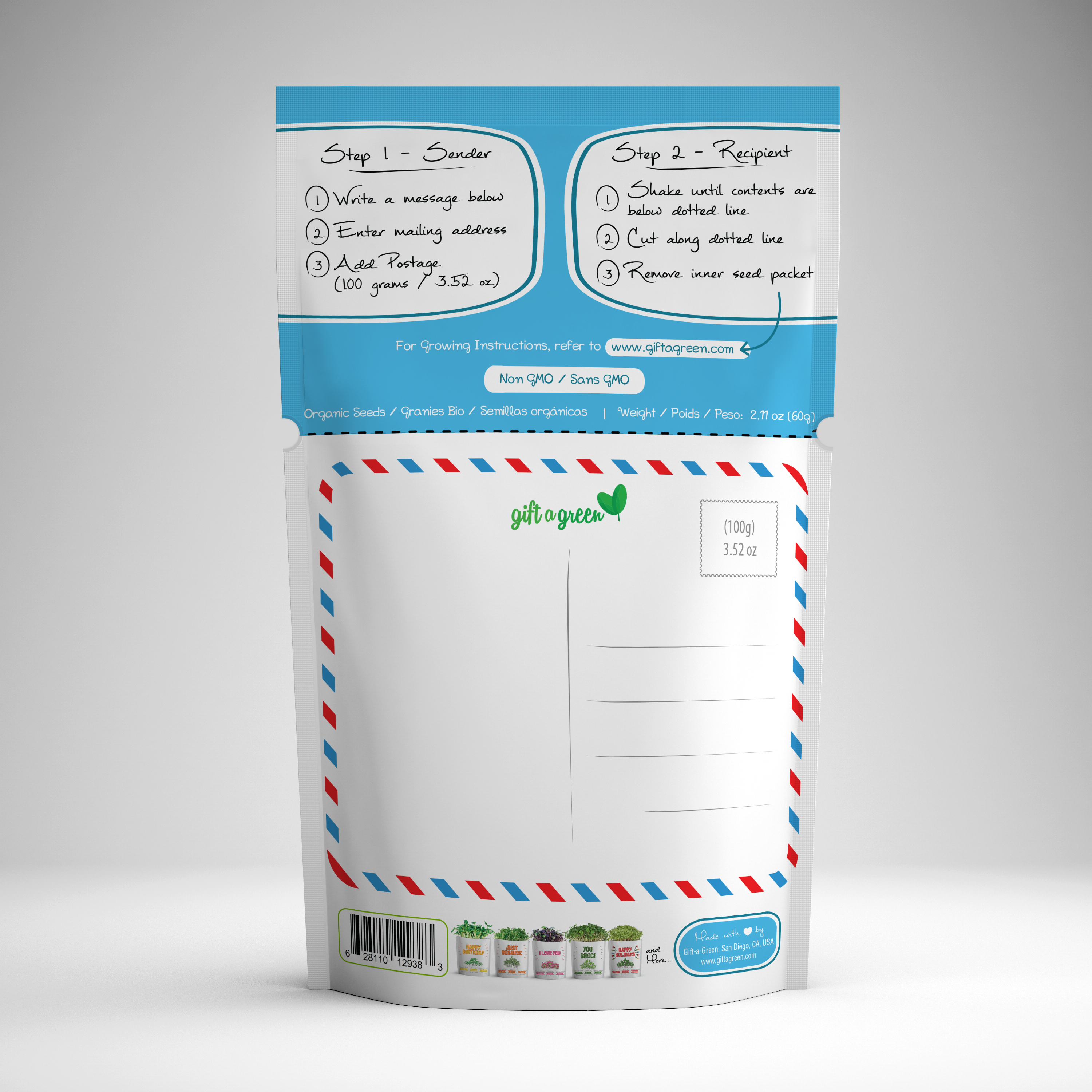 giftagreen - Thank You Greeting Card Pouch