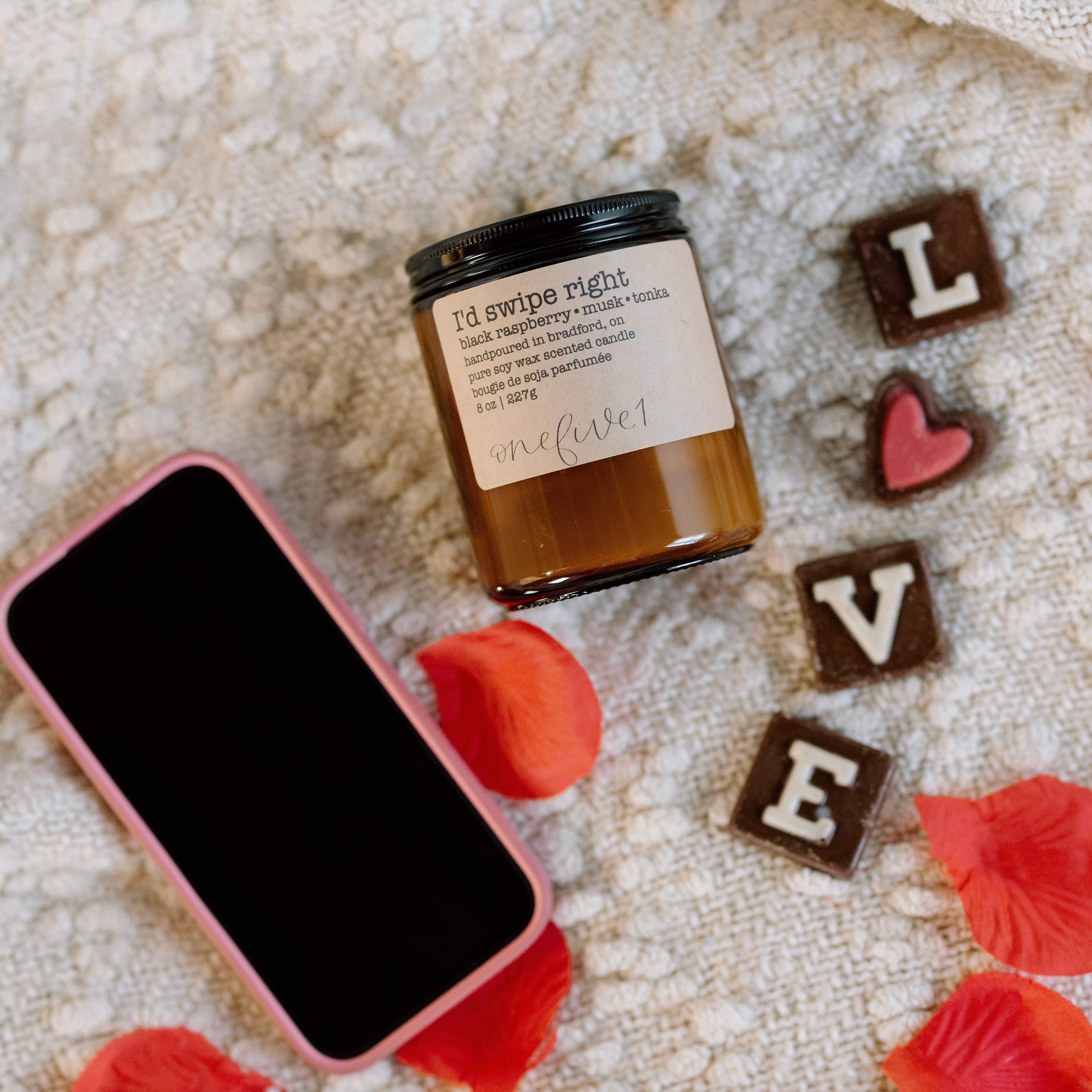 onefive1 - I'd swipe right - soy wax candle NSFW