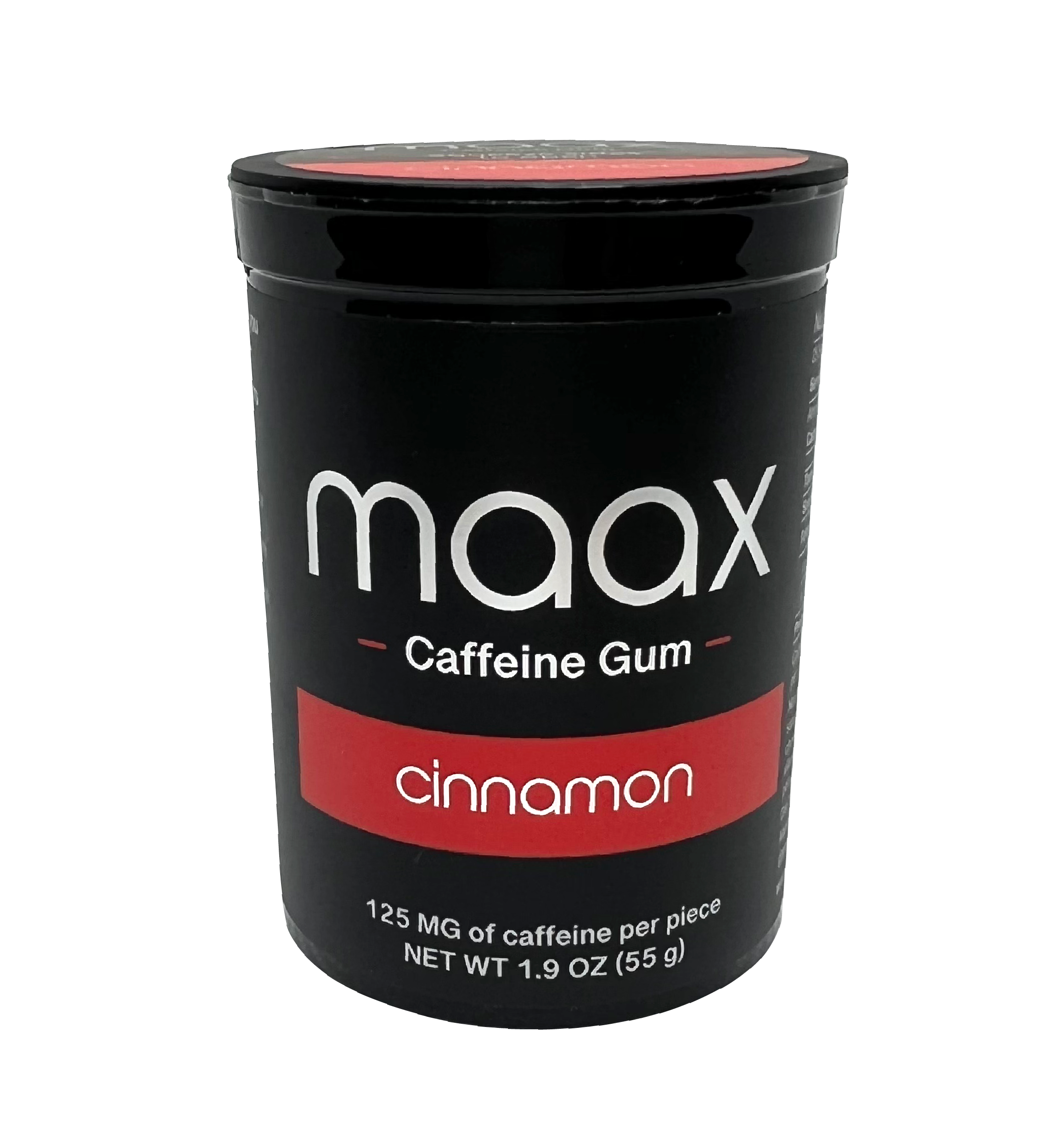 Maax Caffeine Gum | 125mg per piece | 25 pieces per bottle