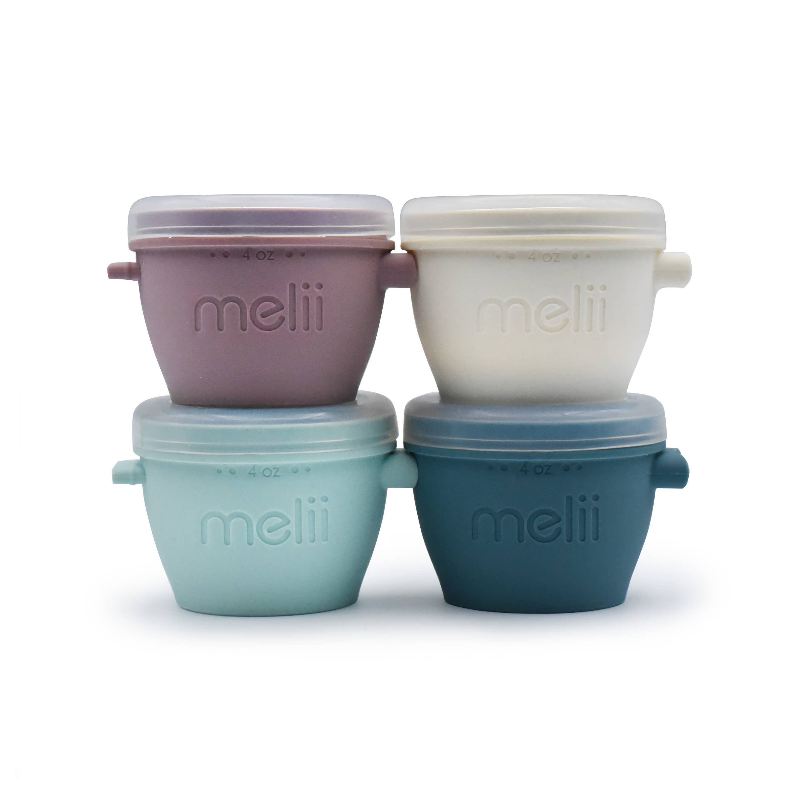 melii - Luxe Silicone Snap & Go Pods : 4oz 4pack