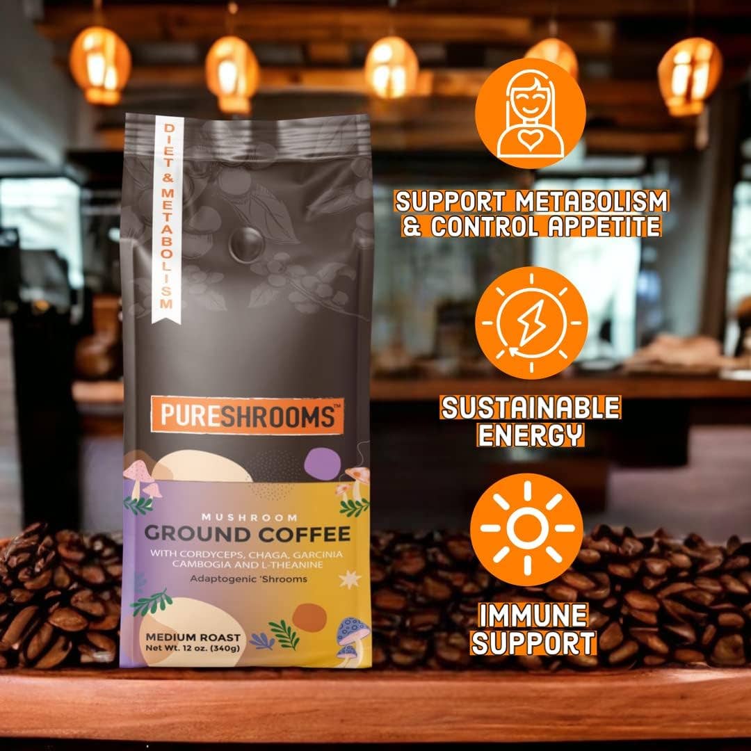 PureShrooms Inc. - PureShrooms Energize Mushroom Ground Coffee