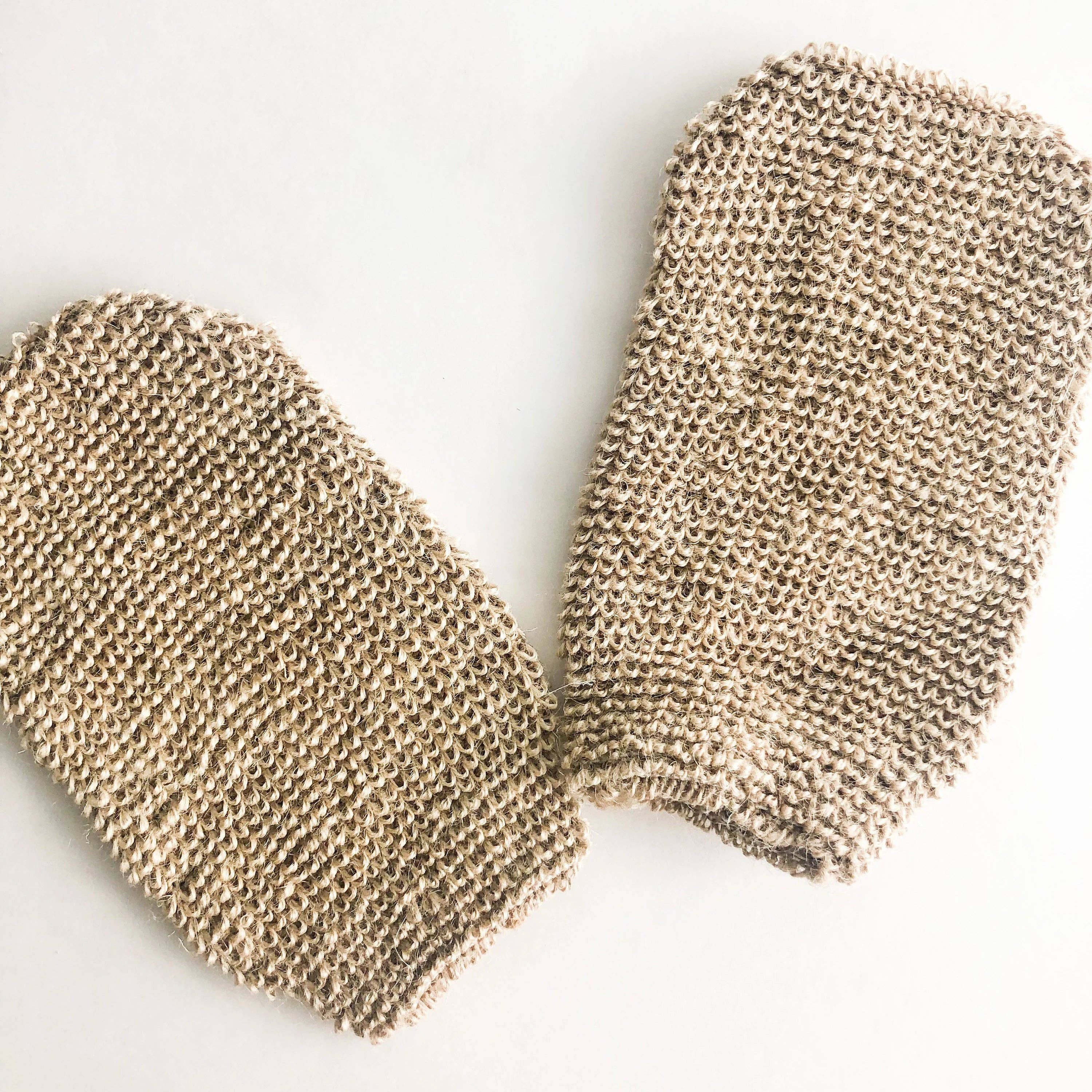 Smile Boutiques - Natural Jute Mitt - Organic Biodegradable Exfoliating