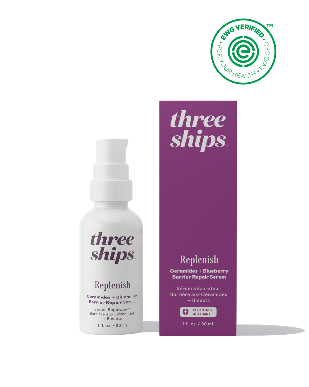 Three Ships - Replenish Ceramides + Blueberry Barrier Repair Serum