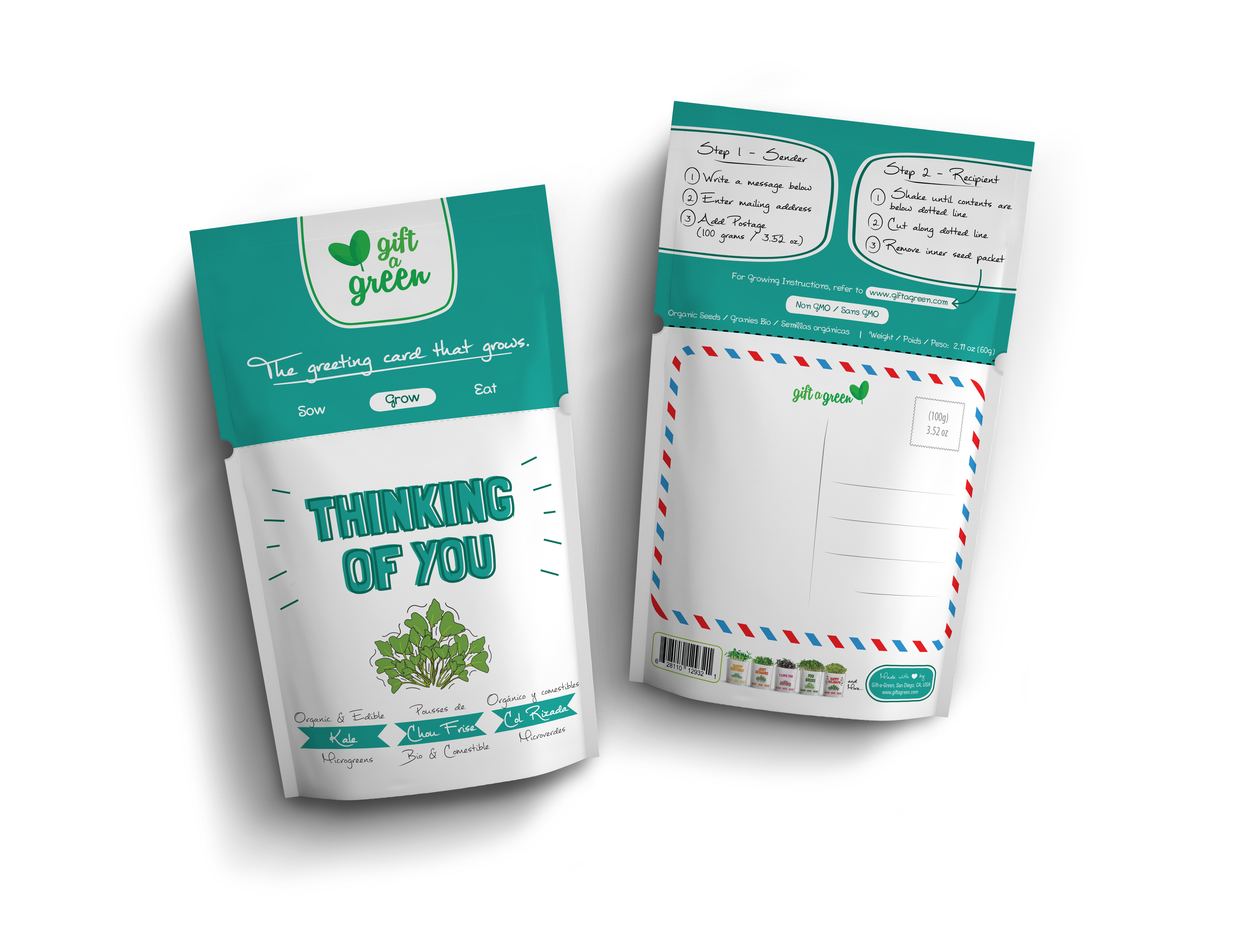 giftagreen - Thinking of You Greeting Card Pouch