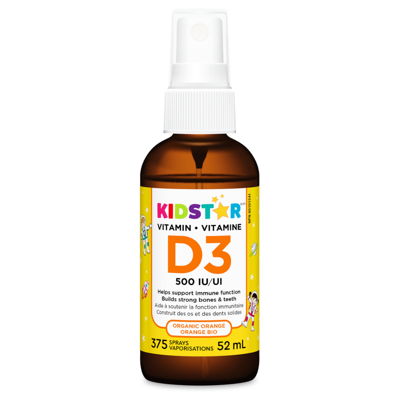 KidStar Nutrients Vitamin D3 Spray Organic Orange