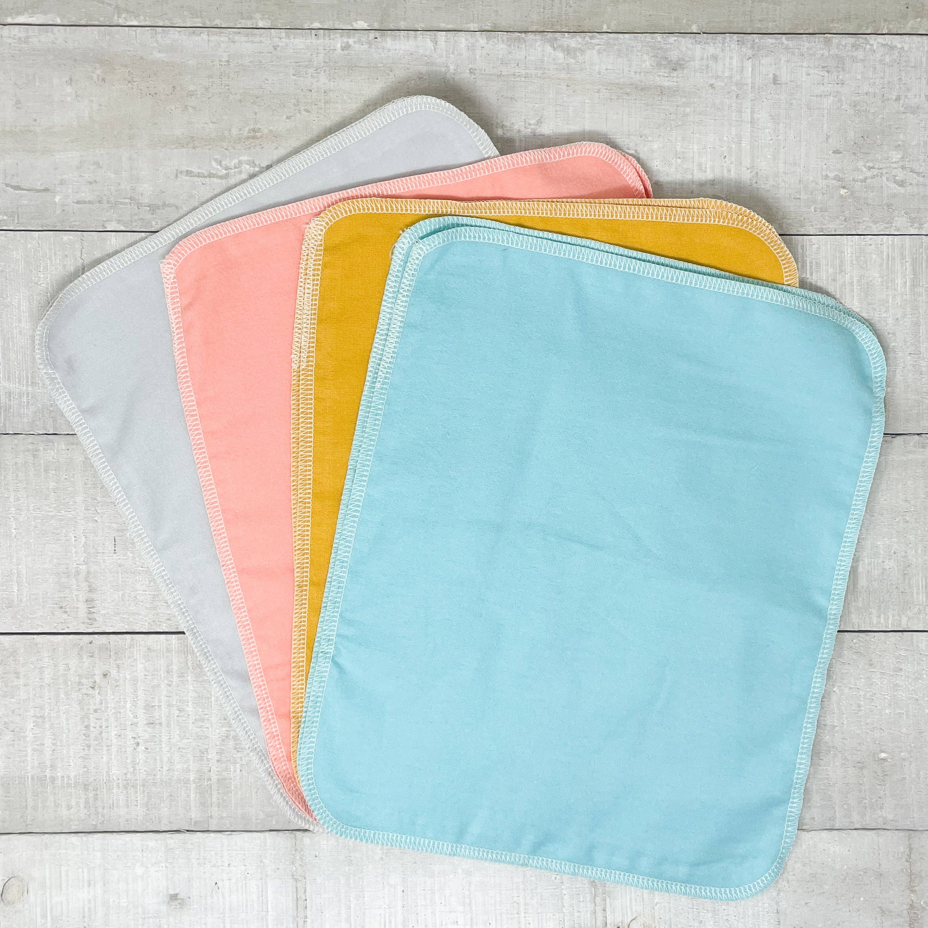 Three Huggers - Organic Reusable Paper Towels - Solid Colour Variety Pack