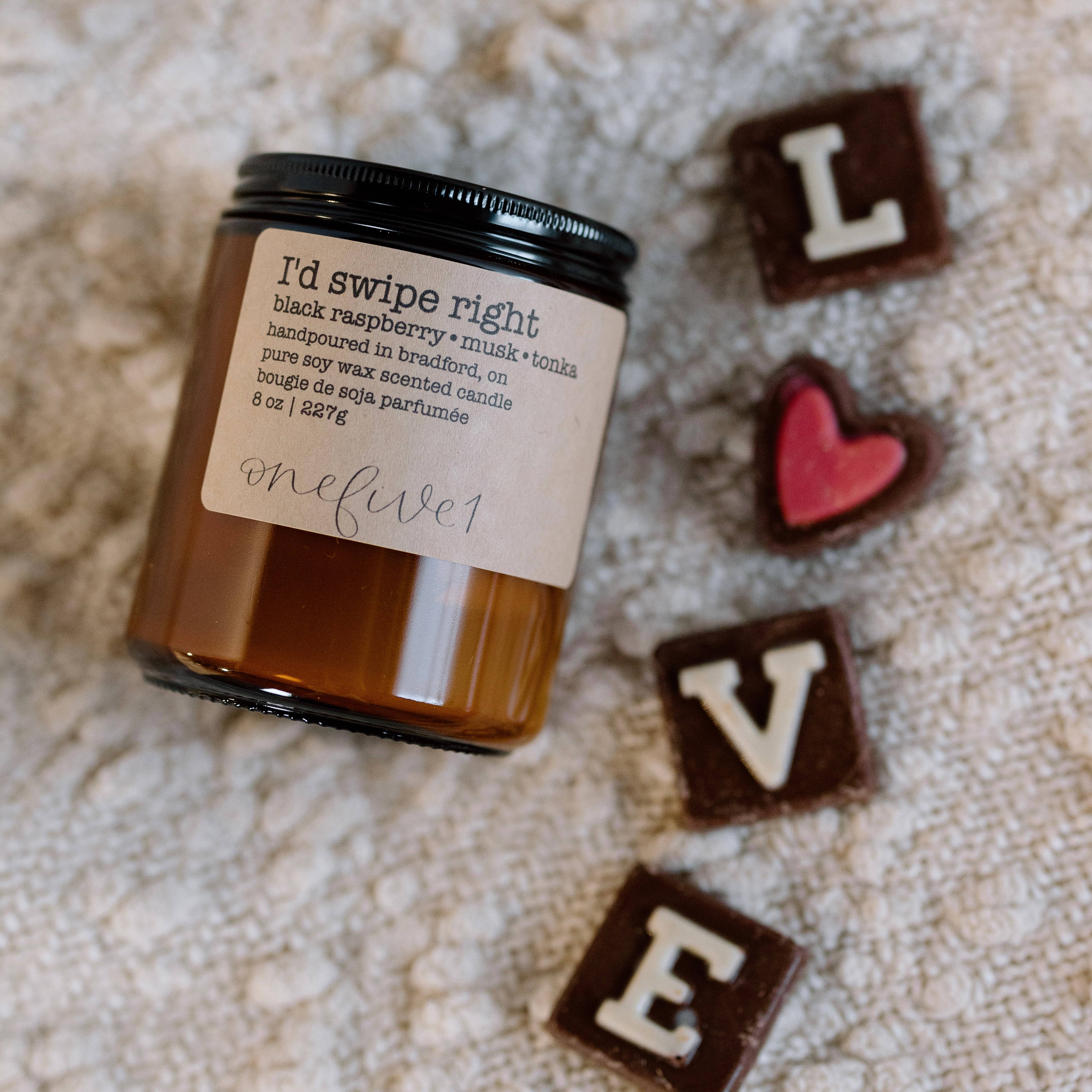 onefive1 - I'd swipe right - soy wax candle NSFW