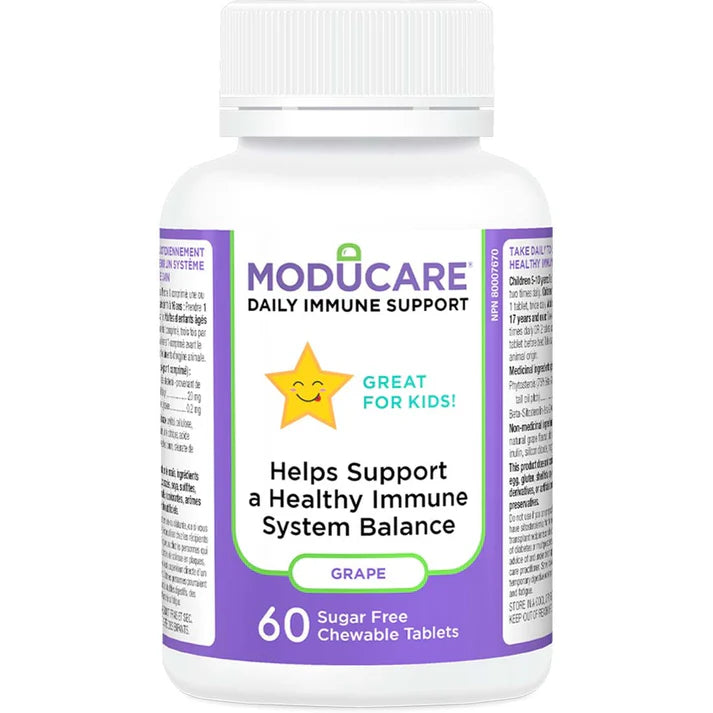 Moducare Kids Daily Immune Support, 60 Chewable Tablets
