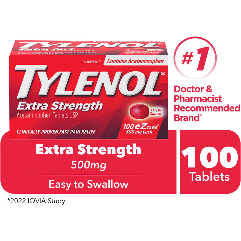 Extra Strength Pain Relief Acetaminophen 500mg