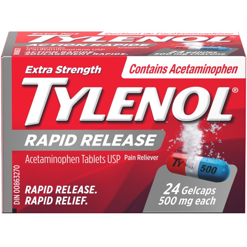 Tylenol - Extra Strength Pain Relief Acetaminophen 500mg