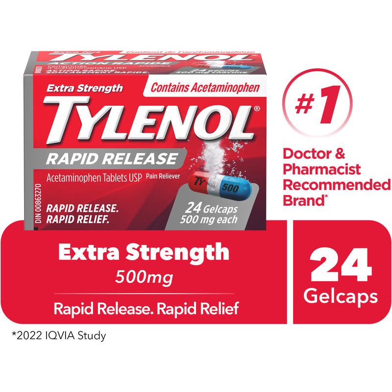 Tylenol - Extra Strength Pain Relief Acetaminophen 500mg