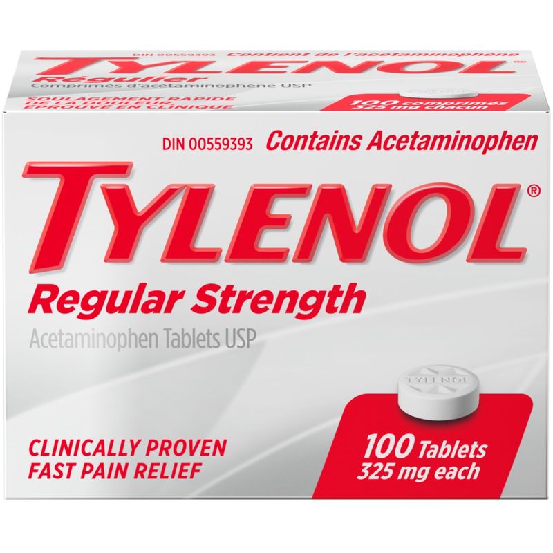 Tylenol - Regular Strength Pain Relief Acetaminophen 325mg