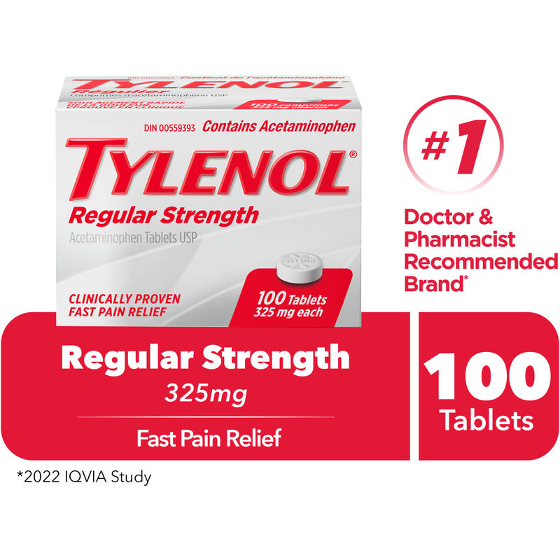 Tylenol - Regular Strength Pain Relief Acetaminophen 325mg