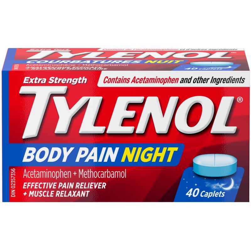 Tylenol - Extra Strength Body Pain Night & Muscle Relaxant