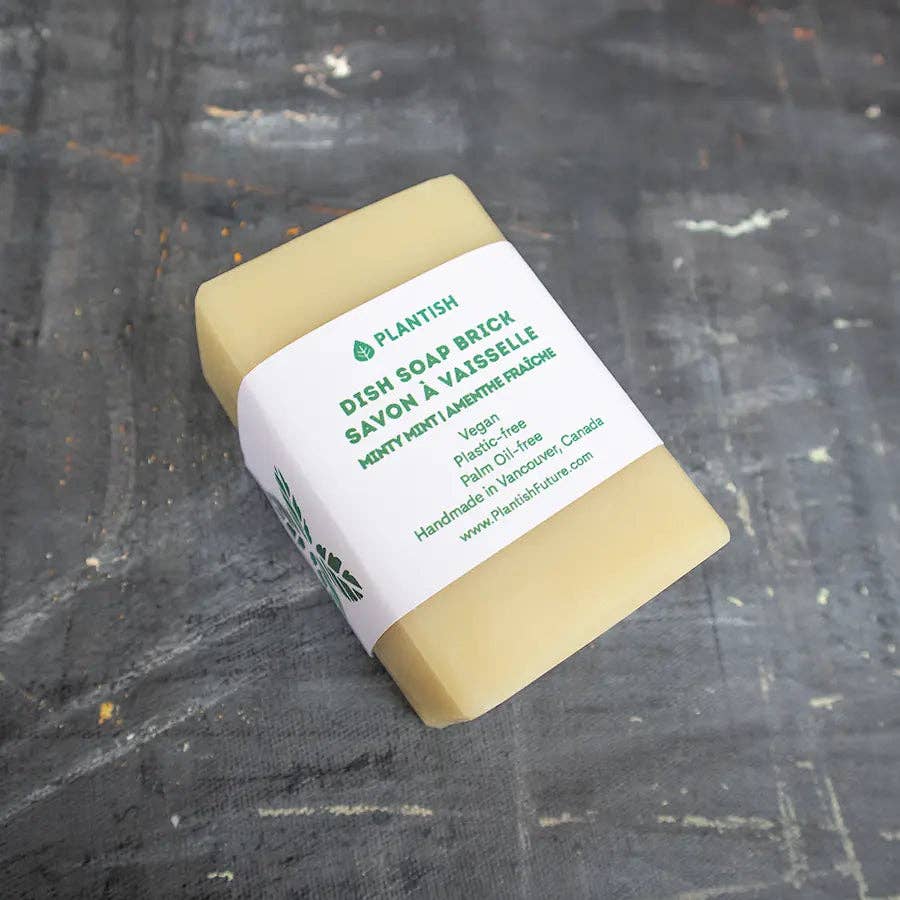 Plantish - Minty Mint - Solid Dish Soap Brick (13oz): Soap Brick
