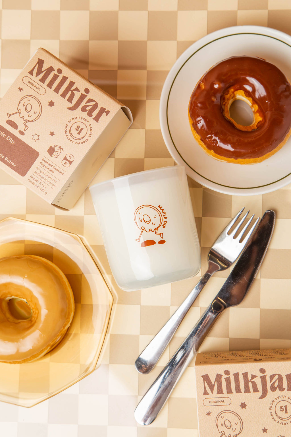 Milk Jar Candle Co. - Maple Dip - Warm Maple Butter Coconut Soy 8oz Candle