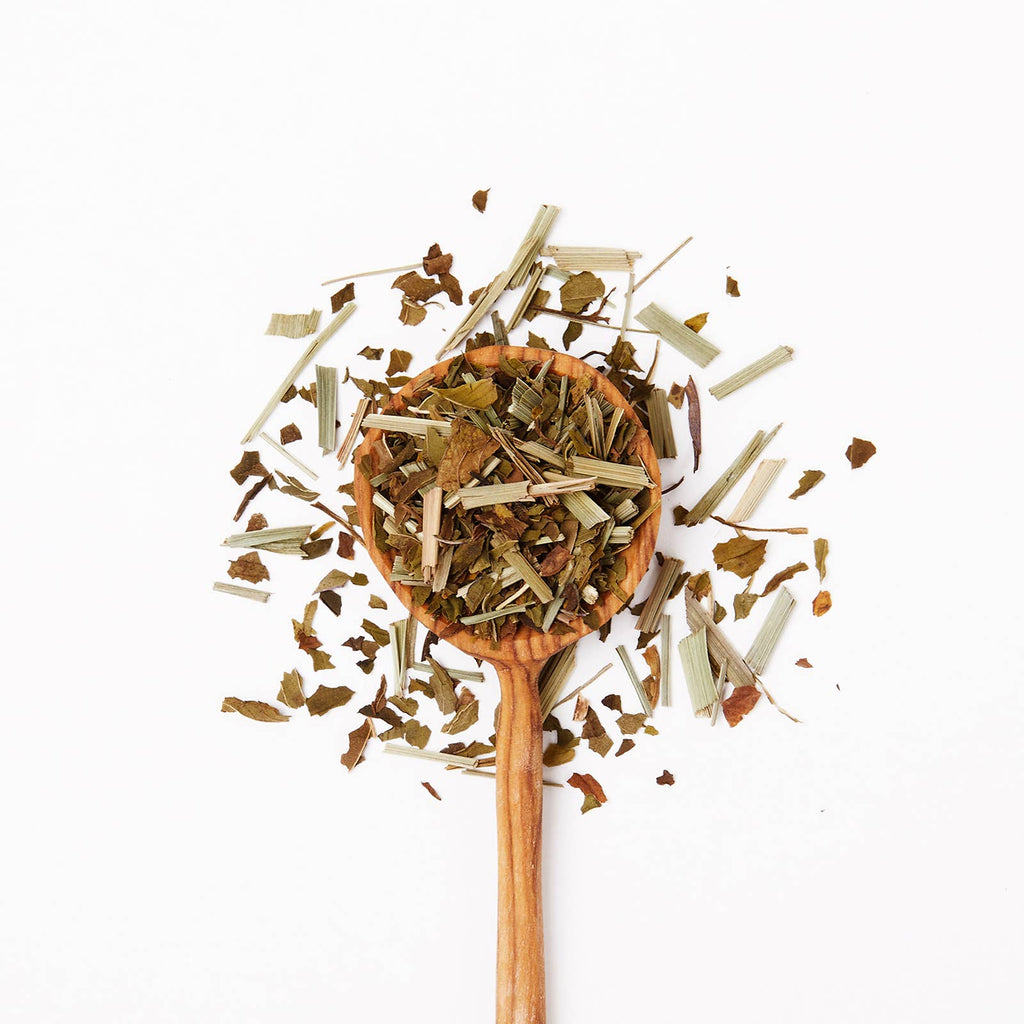 JusTea - Peppermint Detox Tin & Spoon- Organic, Fair-Trade Herbal Tea