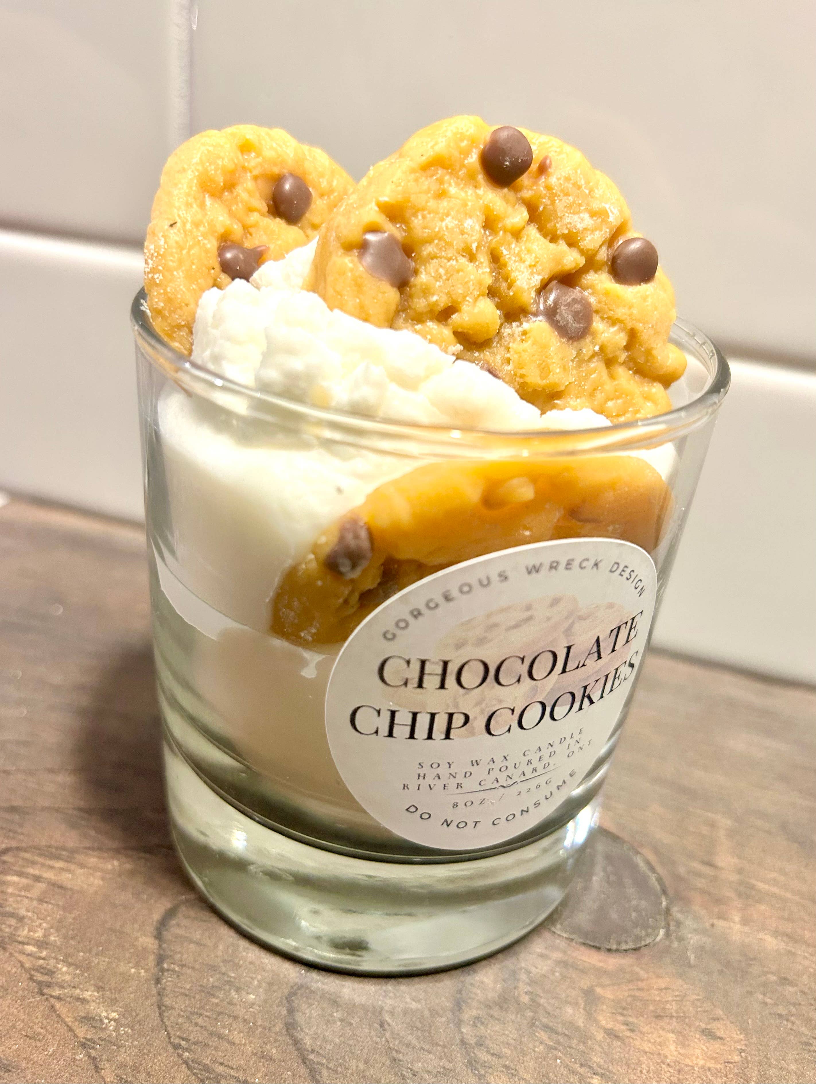 Gorgeous Wreck Design - Chocolate Chip Cookie Dessert Candle