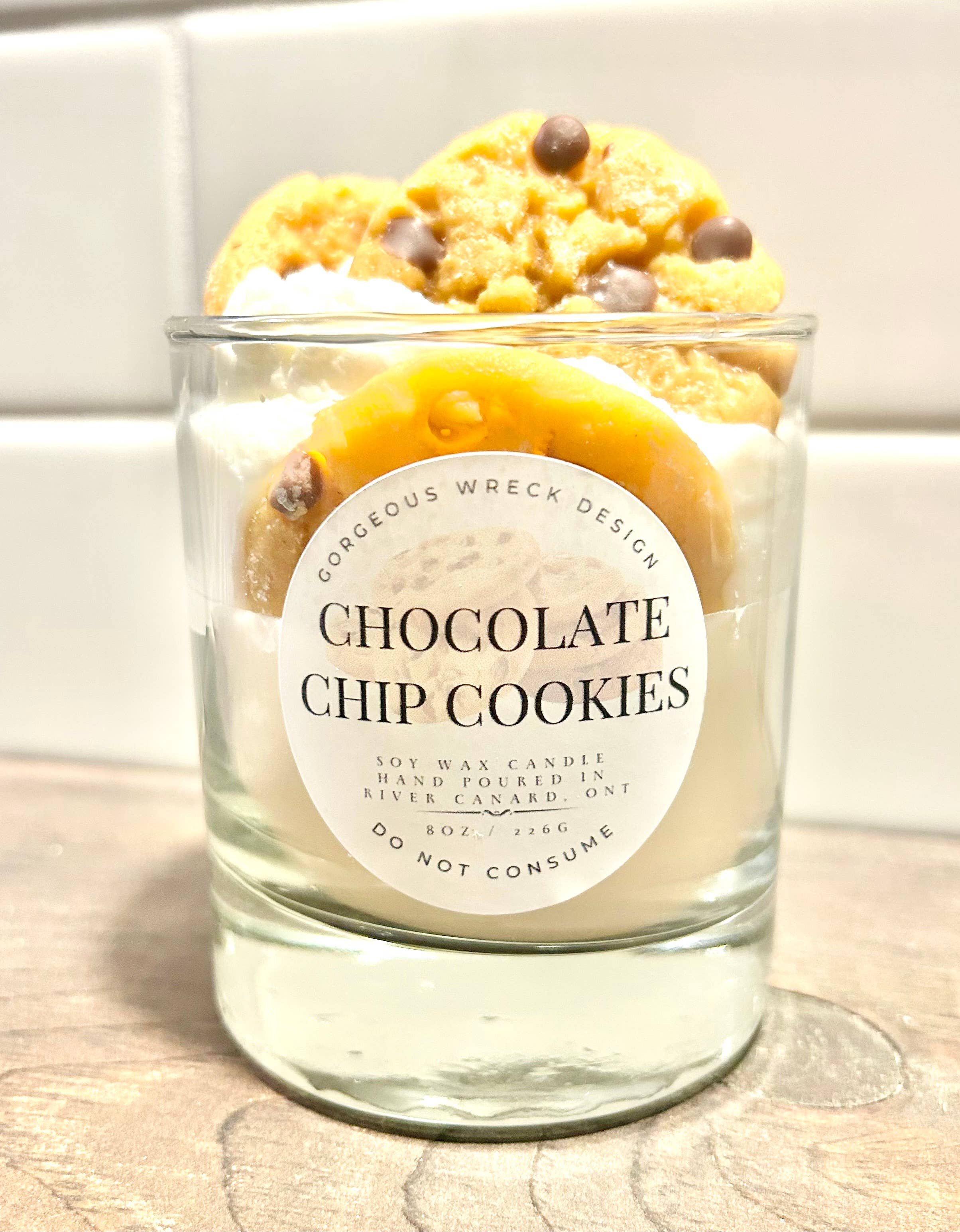 Gorgeous Wreck Design - Chocolate Chip Cookie Dessert Candle