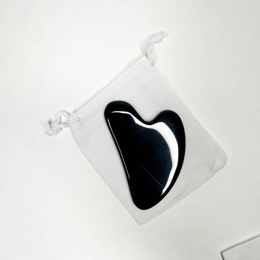Smile Boutiques - Natural Gua Sha Stone - Facial Massager Stone: Amethyst