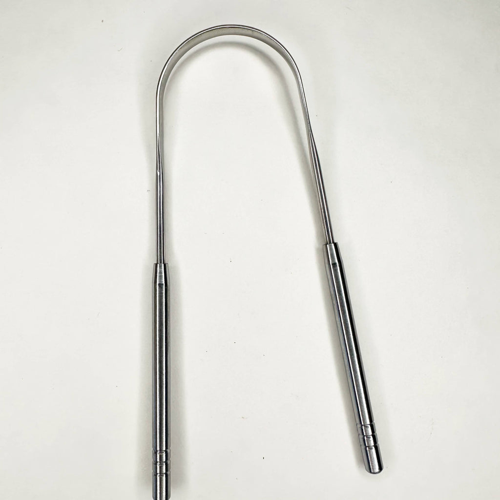 Smile Boutiques - Reusable Stainless Steel Tongue Scraper : 100% Pure Copper Scraper