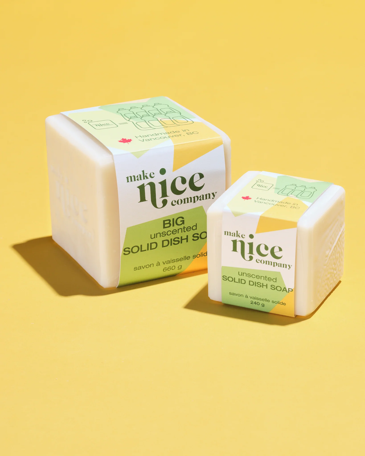 Make Nice Company - BIG Unscented Solid Dish Soap