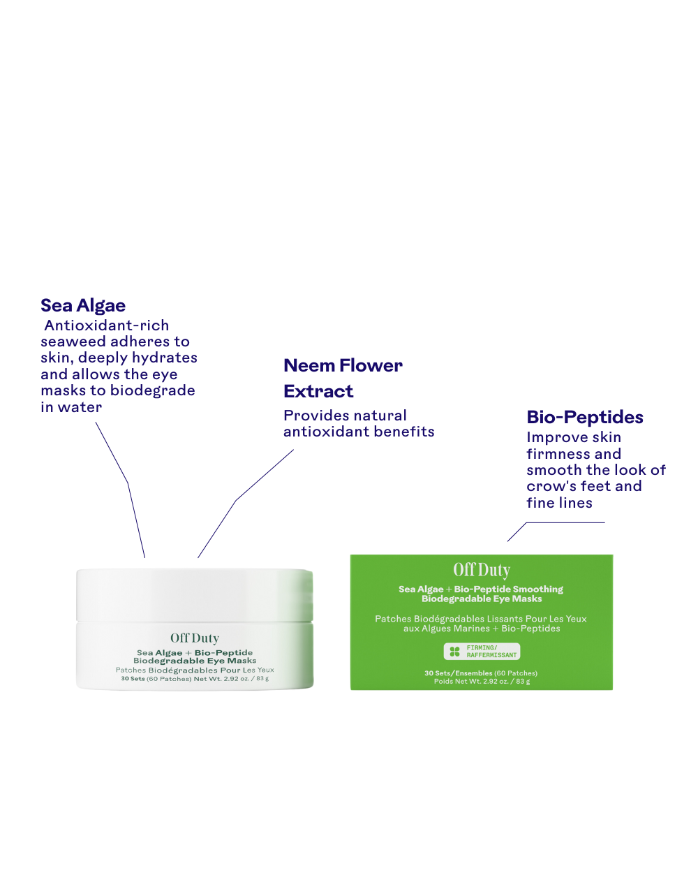 Three Ships - OffDuty™Sea Algae + Bio-Peptide Smoothing Biodegradable Eye
