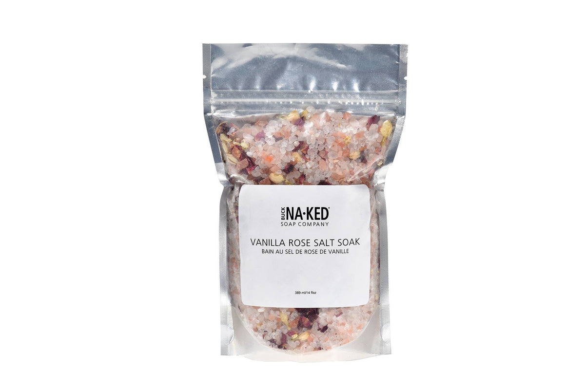 Buck Naked Soap Company - Moroccan Rose Salt Soak - 472 ml/16 floz