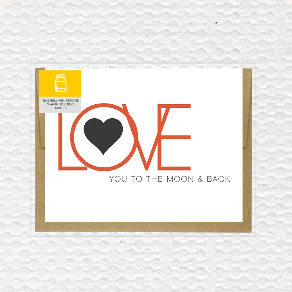 IMPAPER - Love You To The Moon And Back Love Card