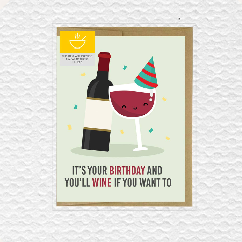 IMPAPER - Wine Birthday Card