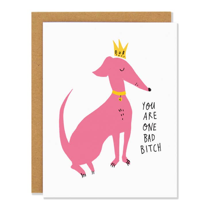Badger & Burke - Bad Bitch - Greeting Card