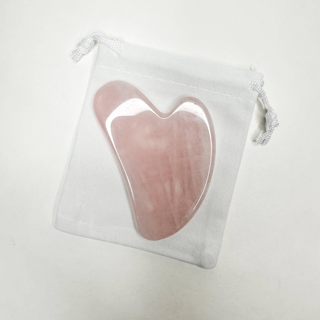 Smile Boutiques - Natural Gua Sha Stone - Facial Massager Stone: Amethyst