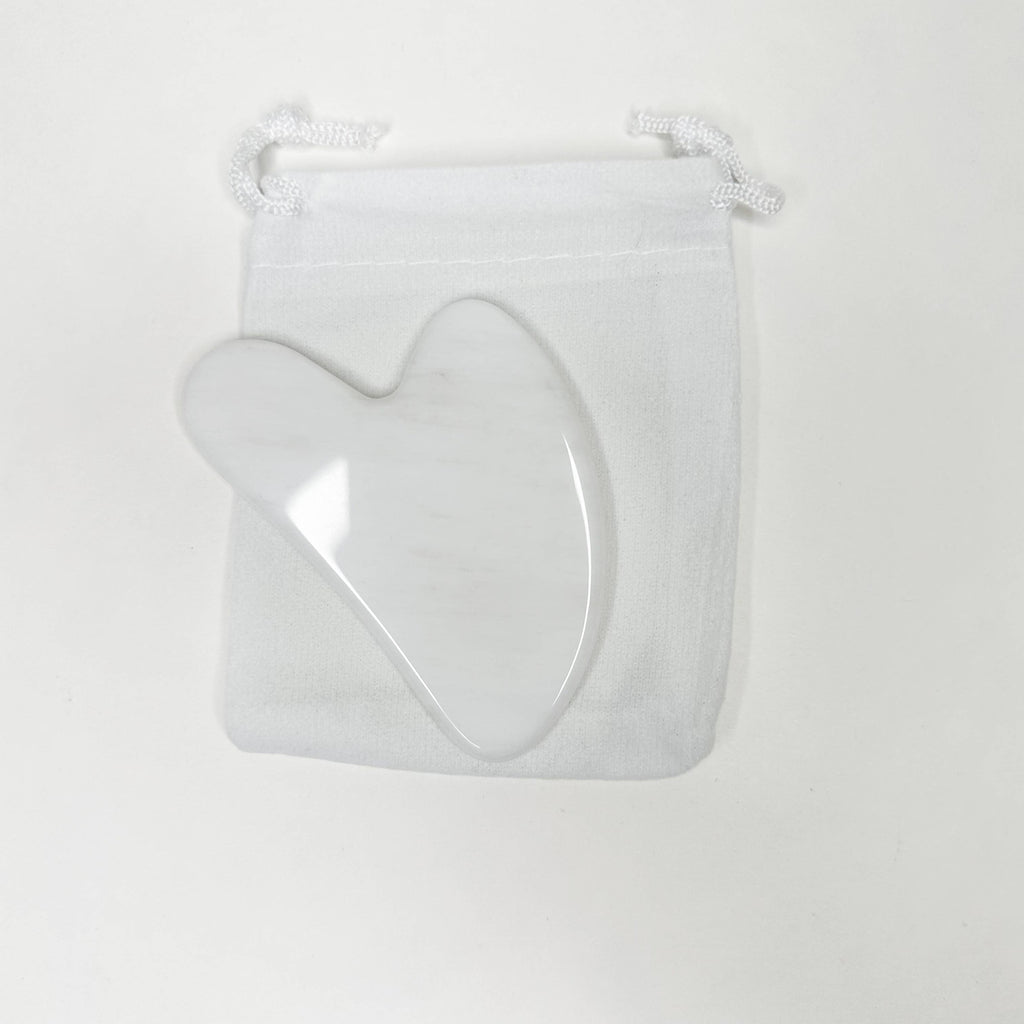 Smile Boutiques - Natural Gua Sha Stone - Facial Massager Stone: Amethyst