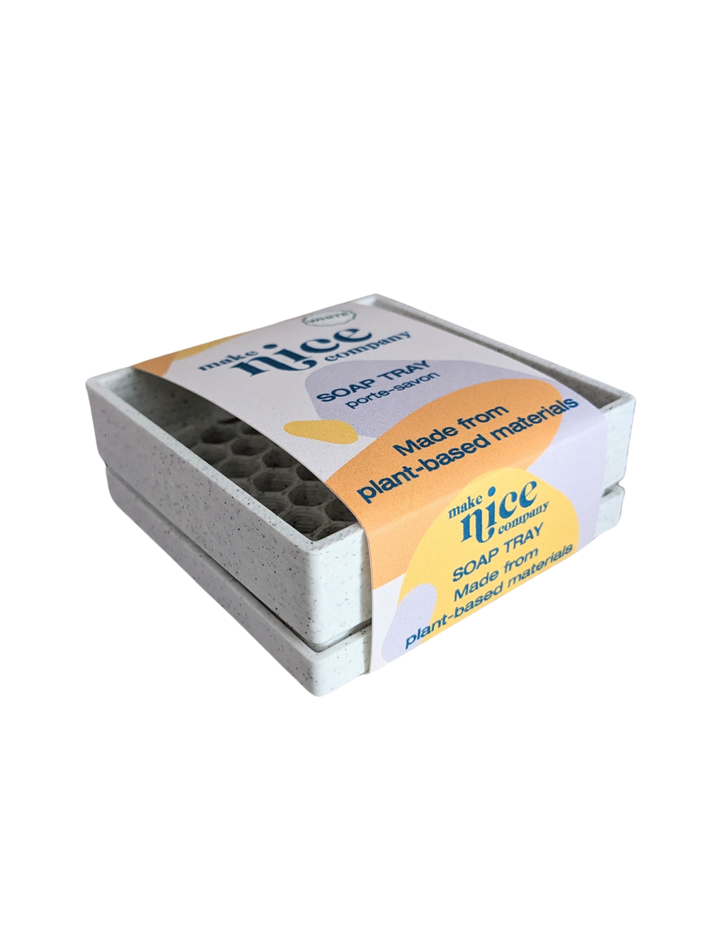 Make Nice Company - Soap Tray [Plant-based]: Speckled White / Regular