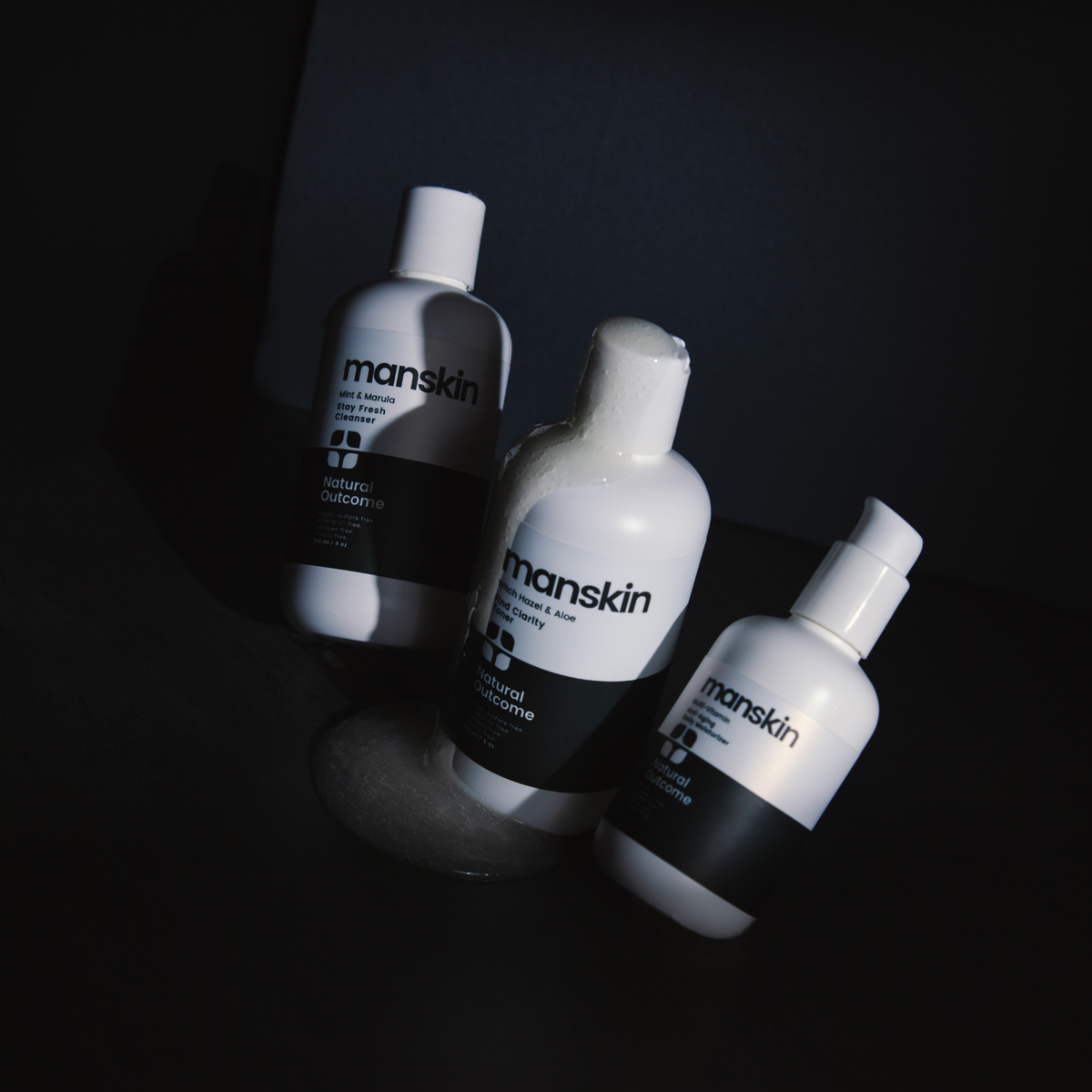 Natural Outcome Skincare - Man Skin Daily 3 Step Regimen Face Set