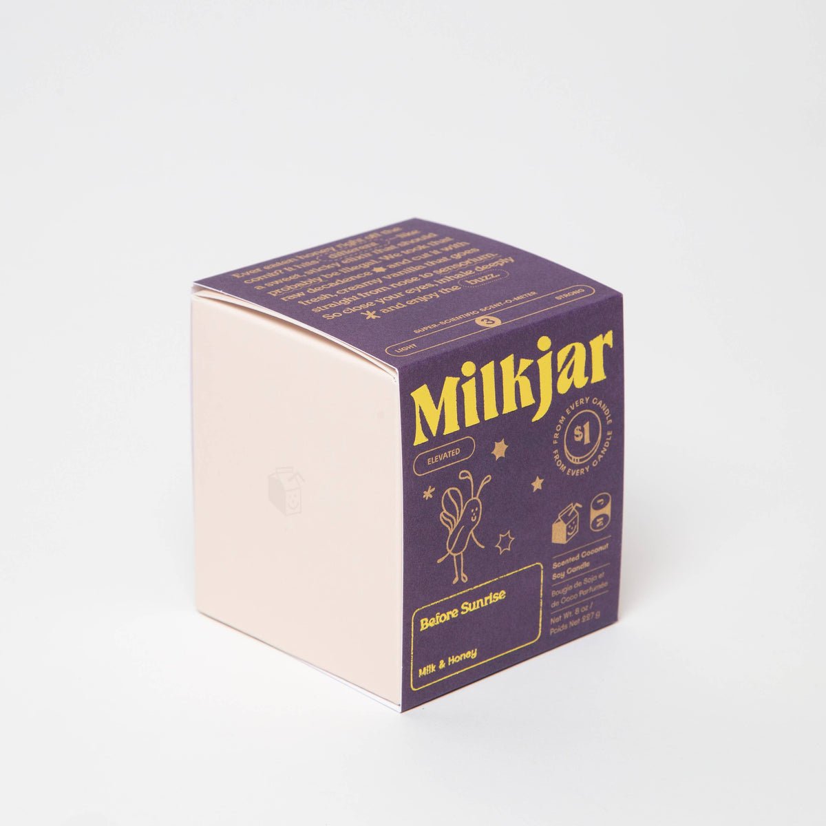 Milk Jar Candle Co. - Before Sunrise - Milk & Honey Coconut Soy 8oz Candle
