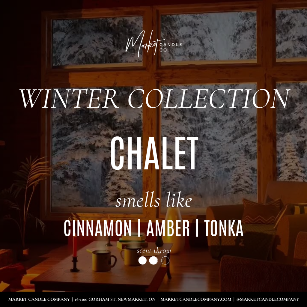 Market Candle Company - CHALET SOY CANDLE- WHOLESALE: 8 oz Single Wick