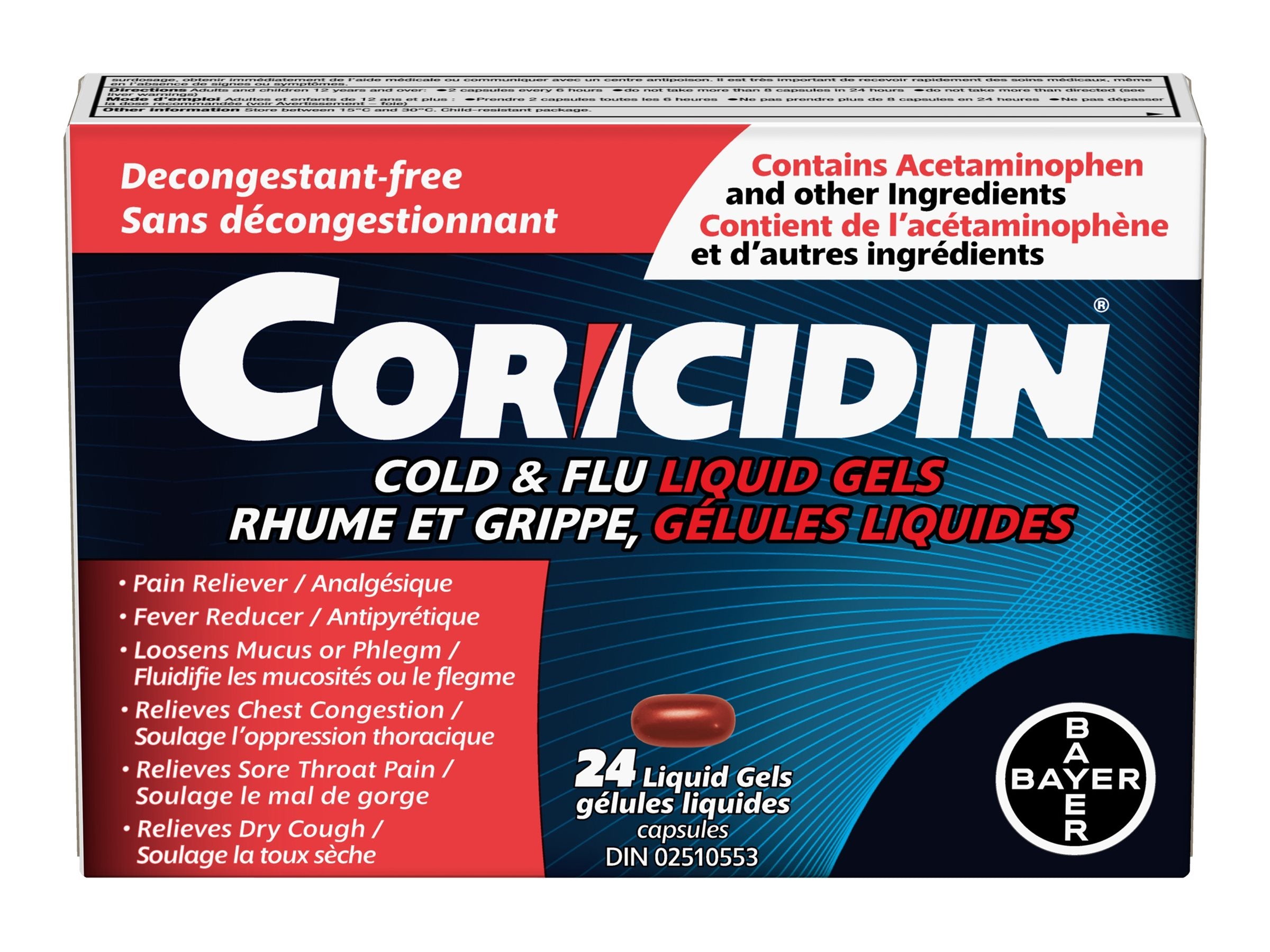 Coricidin Cold & Flu Liquid Gels